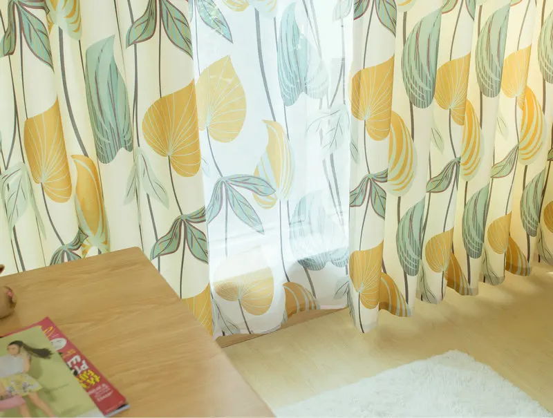 Новые корейские белые бархатные односторонние затемняющие шторы с принтом для