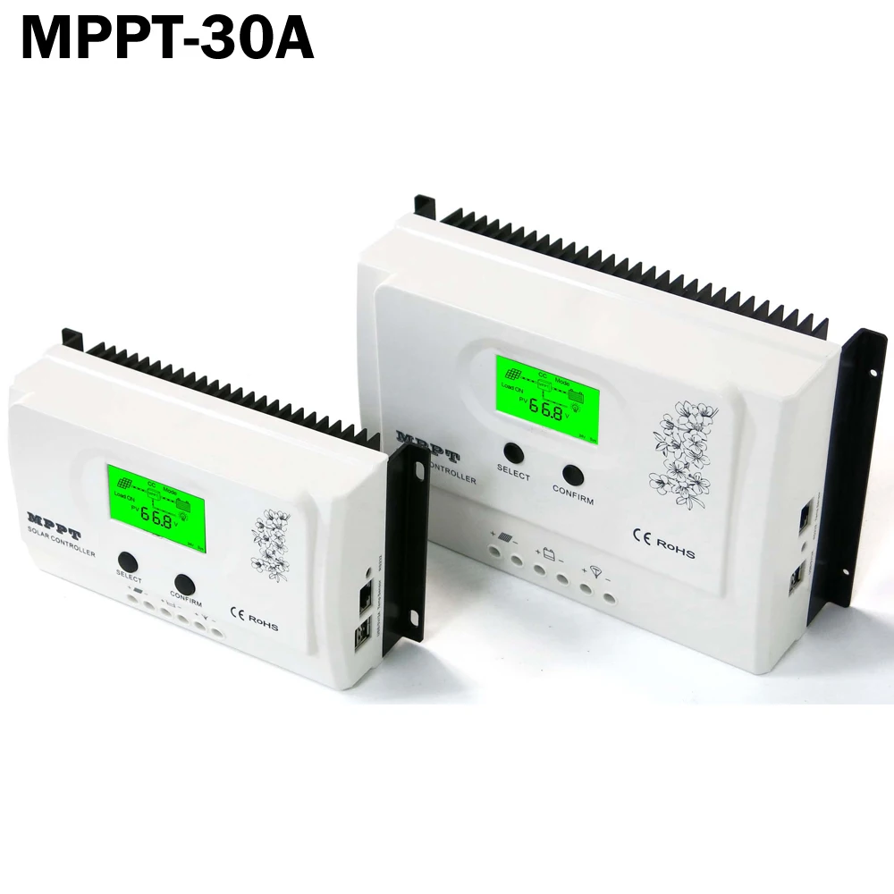 MPPT Контроллер заряда для фотоэлектрических систем 30A 12V24V автоматический