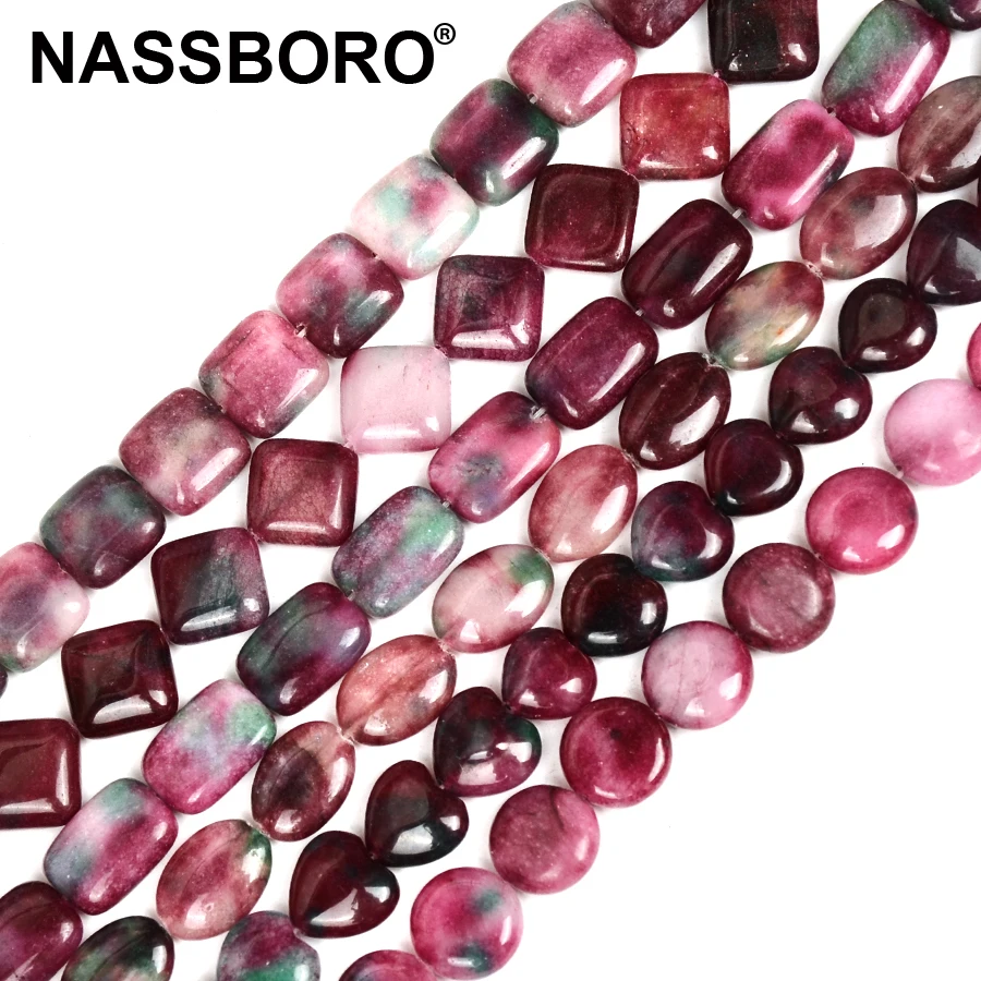 Различные виды натуральный фиолетовый камень бусины-разделители для