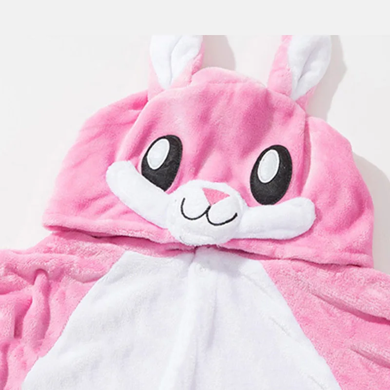 

Adult Anime Kigurumi Onesies Rose Rabbit Costume Women Cute Cartoon Animal Bunny Pajamas Onepieces Sleepwear Home Cloths Girl