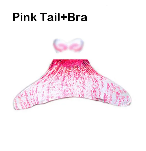 tail with bra Взрослый плавающий хвост русалки для плавания Zeemeerminstaart хвост русалки Косплей Костюм «хвост русалки» для детей, девочки русалки - Цвет: tail with bra