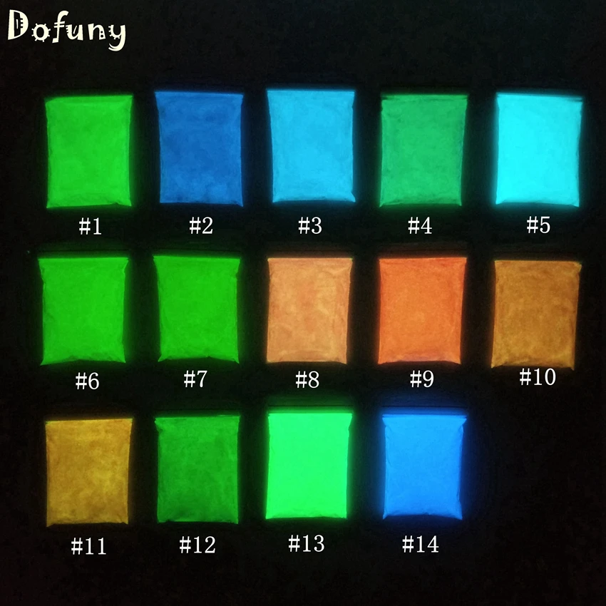 Светящийся Блестящий Порошок для ногтей светящийся в темноте порошок пигмент