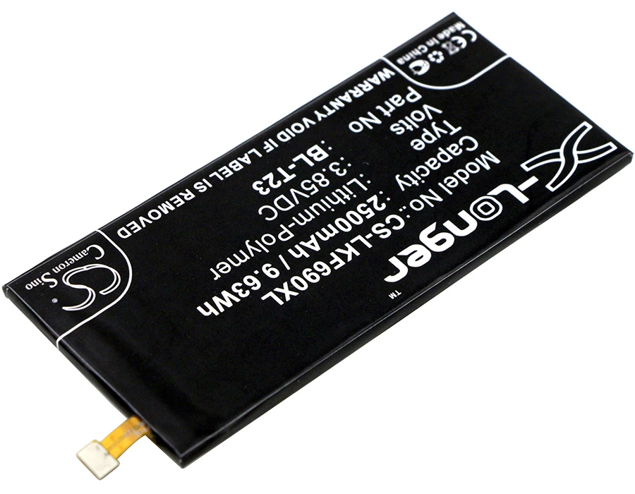 Аккумулятор Cameron Sino 2500 мАч EAC63278801 для LG F690L F690S K500 K500H K580 K580AR K580F K580H K580Y X Cam 4G|2500mah