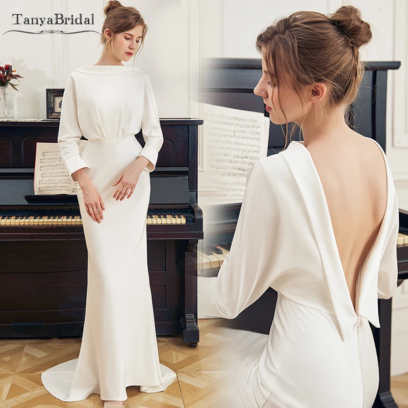 Мягкие атласные свадебные платья русалки сексуальное свадебное платье с