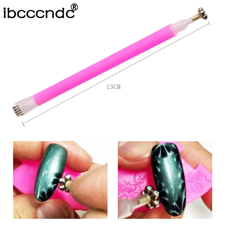 1 шт. двойной шляпкой гвоздя Книги по искусству кошачий глаз магнитный стержень