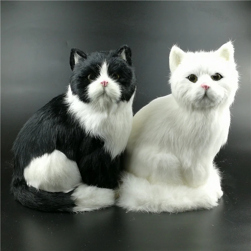 Имитация кота плюшевая игрушка животное Реалистичная кукла Кот украшение для
