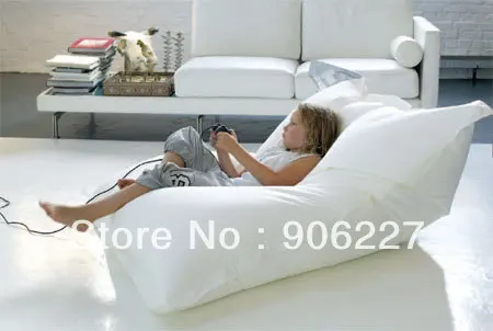The original!! Junior white bean bag chair, children gaming 