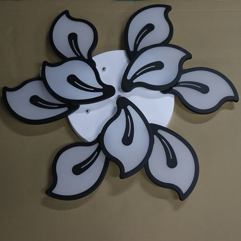 Черный и белый современный светодиодный потолочный светильник для гостиной