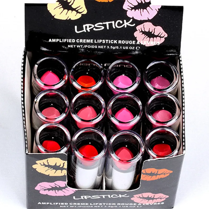 Помады для макияжа 12 шт. 11 цветов красная розовая фиолетовая цветная помада тюбик