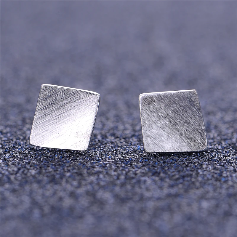 Классические серьги-гвоздики в форме снежного серьги 925 стерлингового серебра