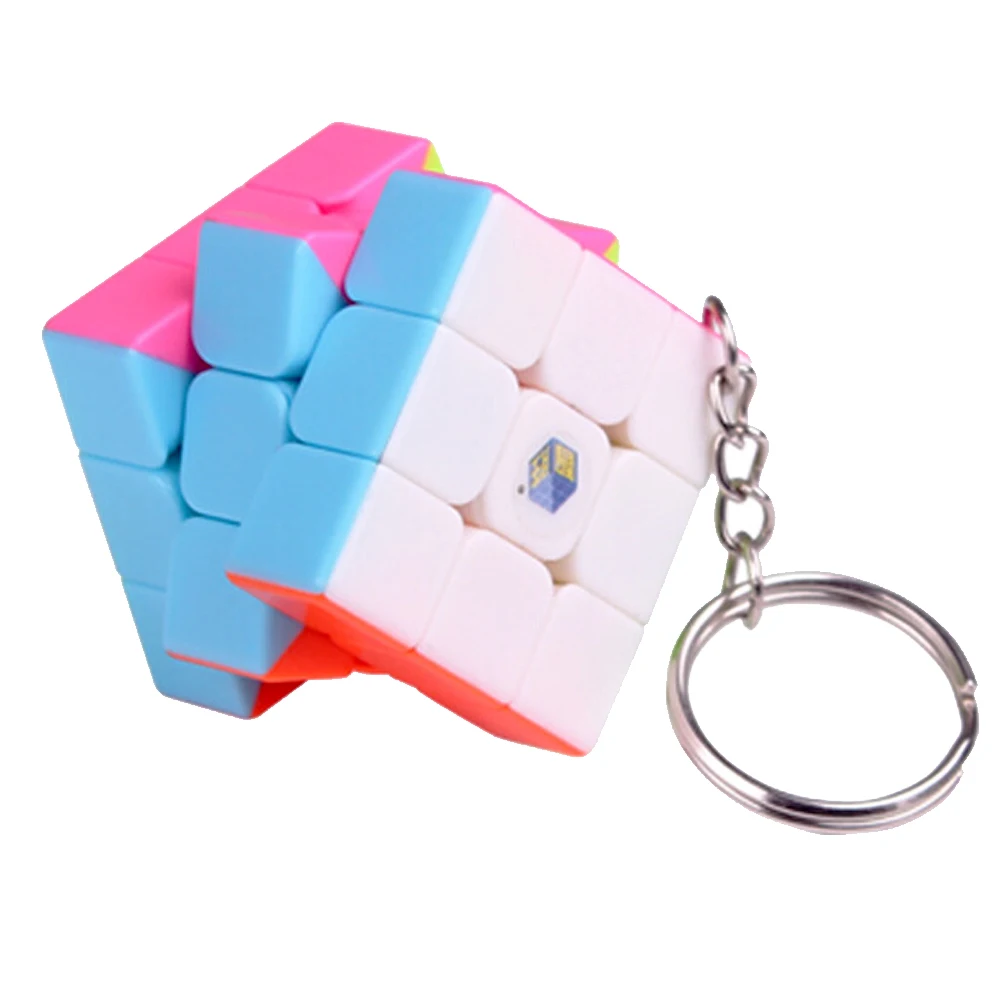 3.5 CM High Quality Speed Yuxin's Magic Cube 3*3*3 On 3x3x3 with Key Ring Chain for Kids Three Layers | Игрушки и хобби