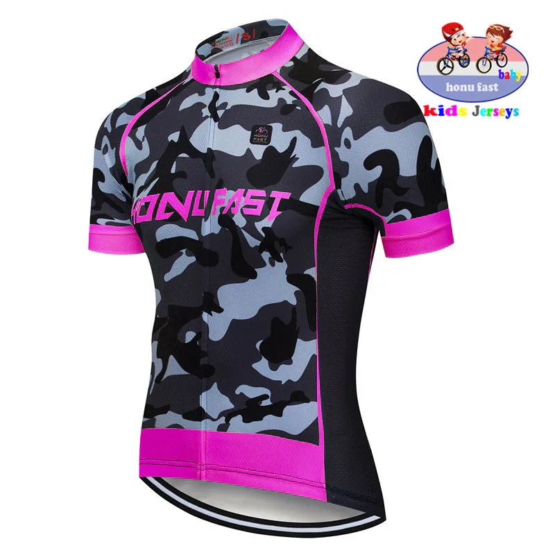 jersey only Nvvtrek/ г. летняя камуфляжная детская велосипедная футболка с короткими рукавами, детский велосипед, MTB одежда, одежда для велоспорта - Цвет: jersey only