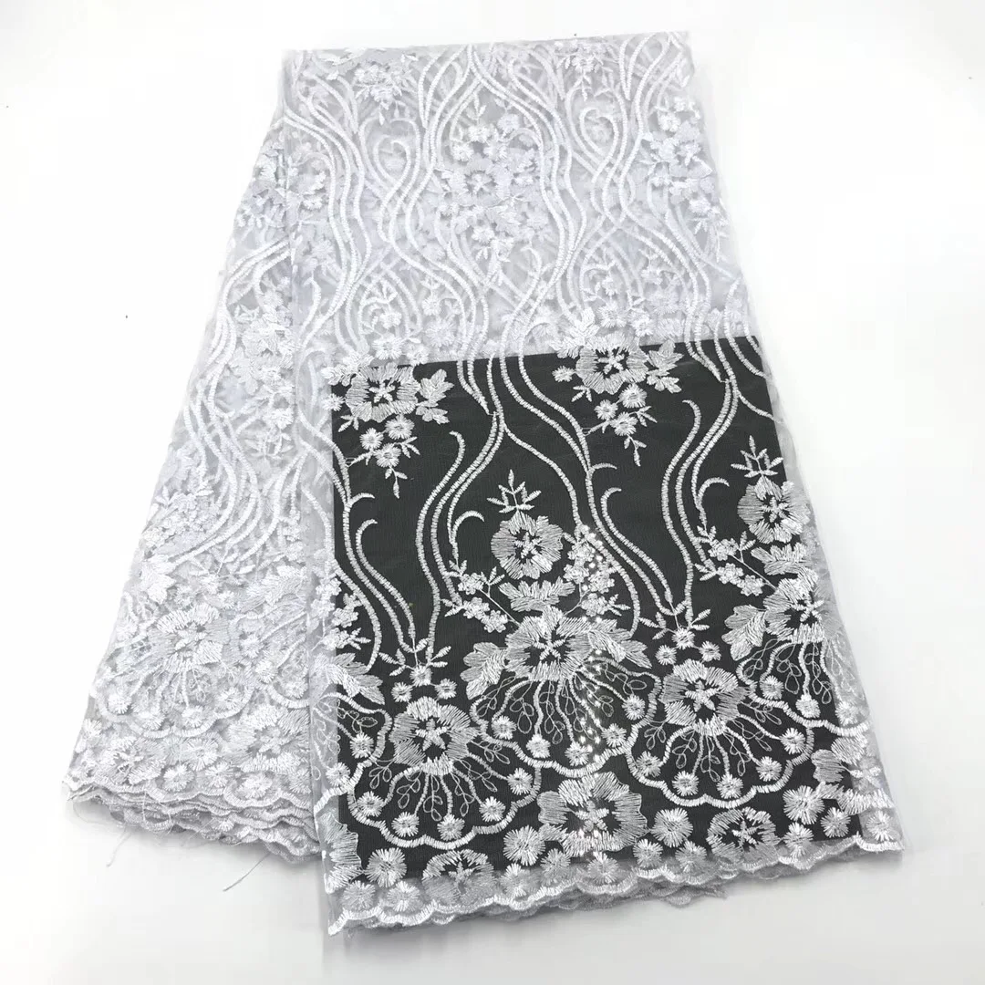 

2018 Selling High Quality Guipure Lace Fabric African Cord Lace Fabric for Nigerian France Lace Fabrics Women Party Dress Lace