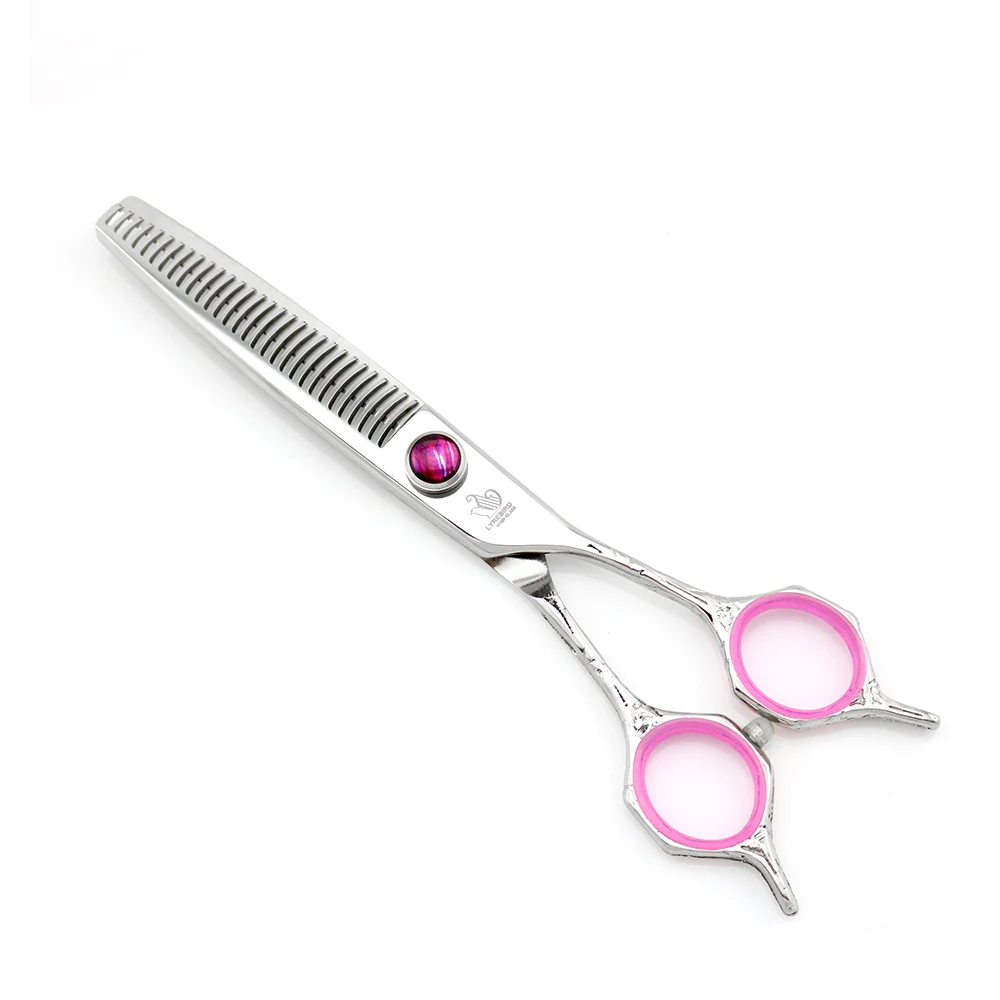 Hair scissors 6 INCH Hairdressing Left hand and right handle Big purple screw engraving Lyrebird HIGH CLASS NEW | Красота и здоровье