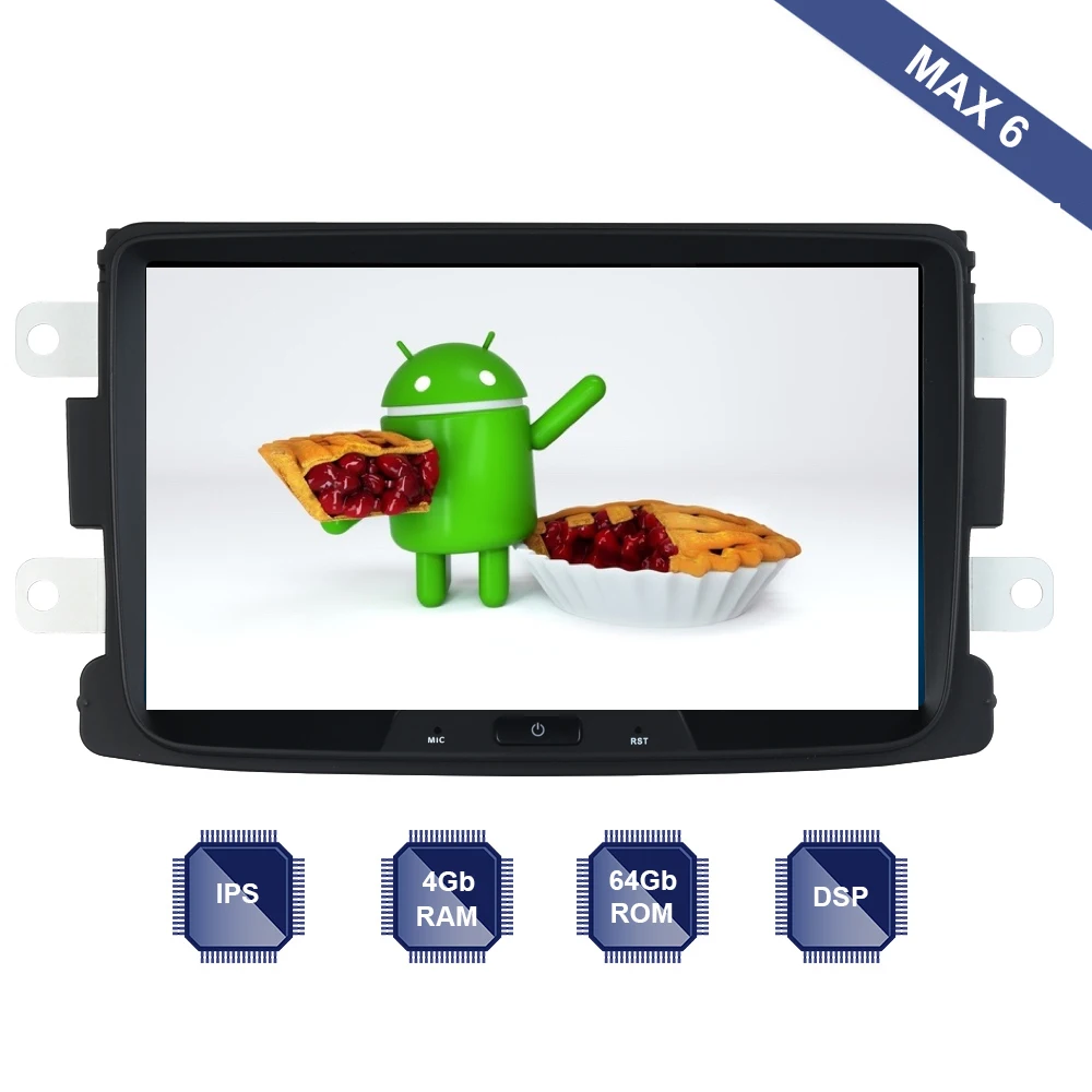 Android 9,0 Автомагнитола 2 Din gps Navi для Renault Duster Dacia Sandero Duster Captur Lada Xray 2 Logan 2 PX6 DSP ips 4 Гб+ 64 ГБ RDS