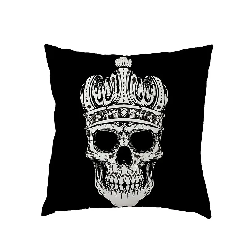 

Hot Sale Personalized Art Polyester Peach Skin Sugar Bone Black Cover Home Bedroom Outdoor Sofa Gifts Decoration Pillow Cases