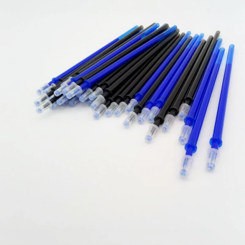 20 шт./пакет 0 5 мм синий/черный офисный гелевый стержень со стираемыми чернилами