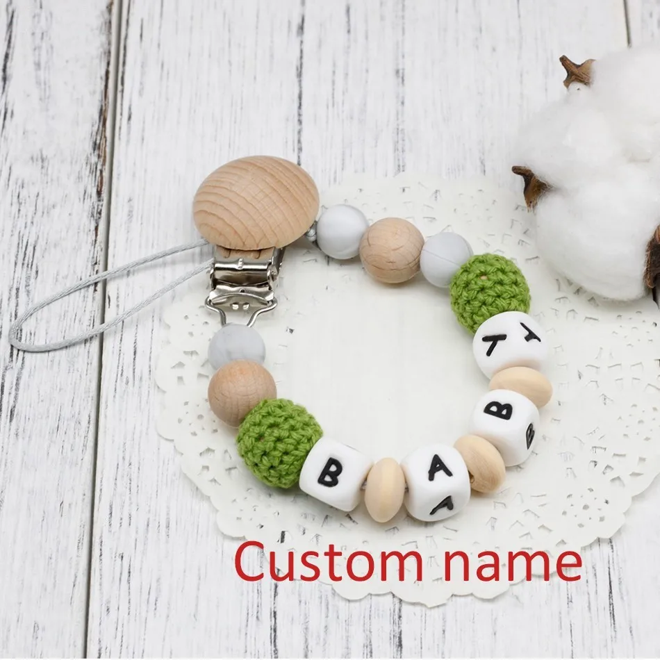 custom name Новинка, сделай сам, силиконовая, персонализированная, с именем, Детская соска, зажимы, забавная соска, держатель с фиксатором, для детского душа, подарок, BPA, бесплатные игрушки - Цвет: custom name