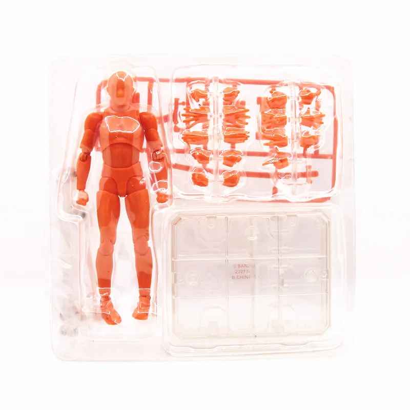Многофункциональные подвижные фигурки SHFiguarts BODY KUN/BODY CHAN серый/оранжевый цвет Ver ПВХ фигурка Коллекционная модель игрушки