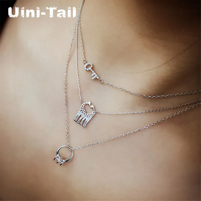 Uini Tail новинка Стерлинговое Серебро 925 пробы модное милое микро инкрустированное