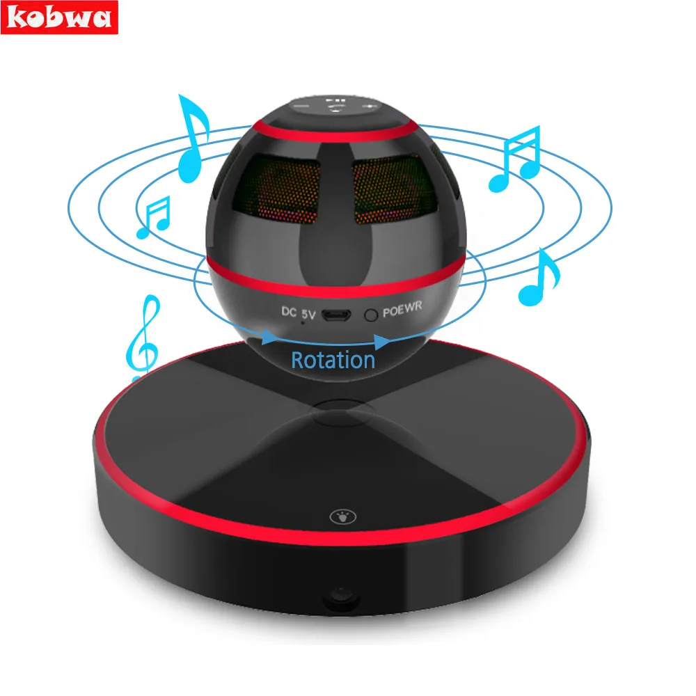 Левитирующий Bluetooth динамик портативный плавающий беспроводной 4 0 вращение на 360