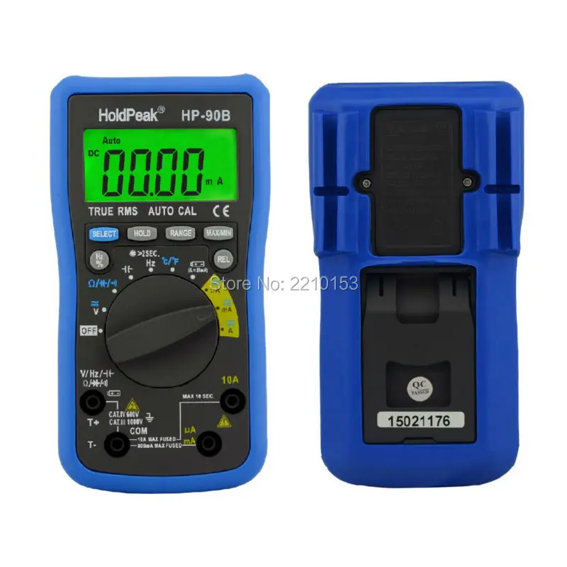 Цифровой мультиметр HoldPeak 90 Series True RMS Автоматический диапазон макс./мин тестер