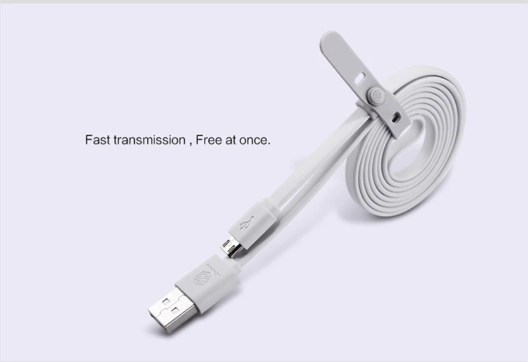 Nillkin Micro USB кабель 2A быстрое зарядное устройство кабель для зарядки данных для samsung/sony/MEIZU/huawei/Xiaomi mi6 Android планшет кабель 120 см - Цвет: Белый