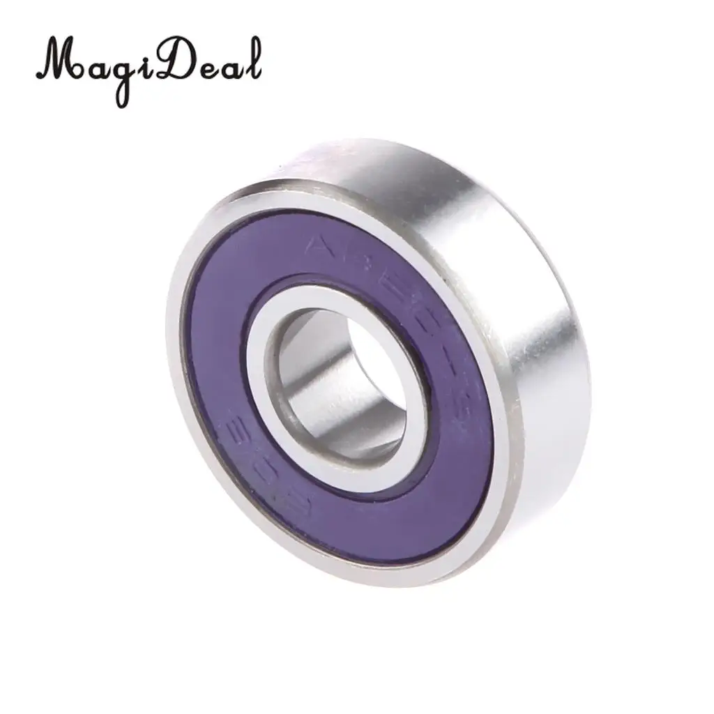 MagiDeal 10 Pieces Baby Scooter Skateboard Bearings ABEC 9 Speed Steel Purple 2.1cm | Спорт и развлечения