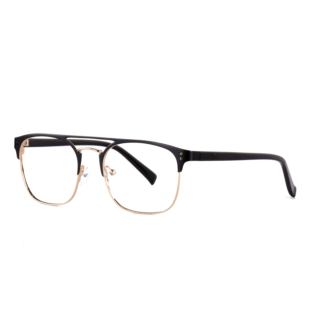 Металлическая полустеклянная оправа мужские прозрачные линзы оптические оправы