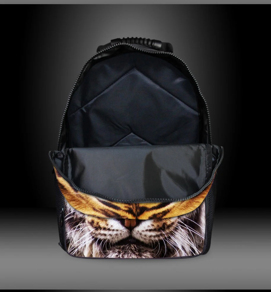 

FORUDESIGSN Printing Backpack Boys 3d Animal Schnauzer Backpacks School Bags for Girls College Bags Student Backpack Mochila