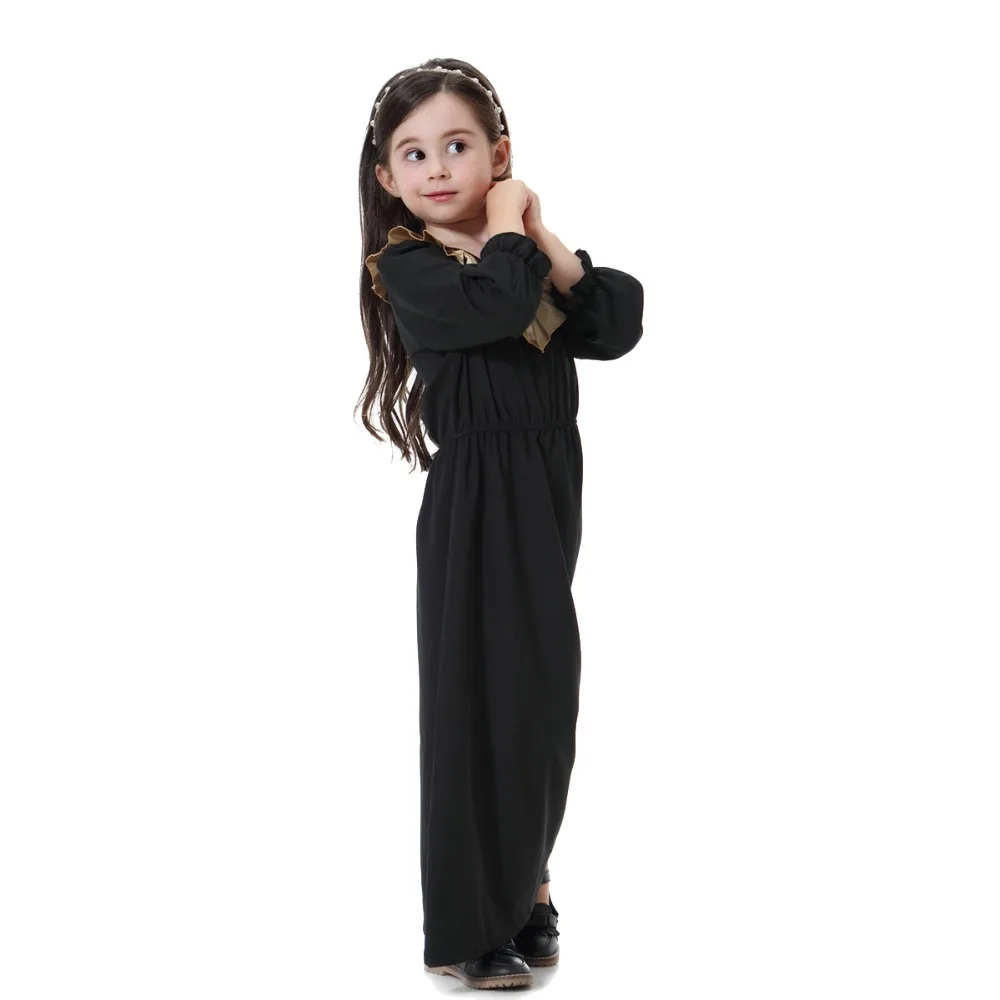 Мусульманская детская одежда; abaya; милые детские длинные платья; длинное платье для девочек; халат; кимоно Jubah Ramadan; Ближний Восток; арабское исламское платье