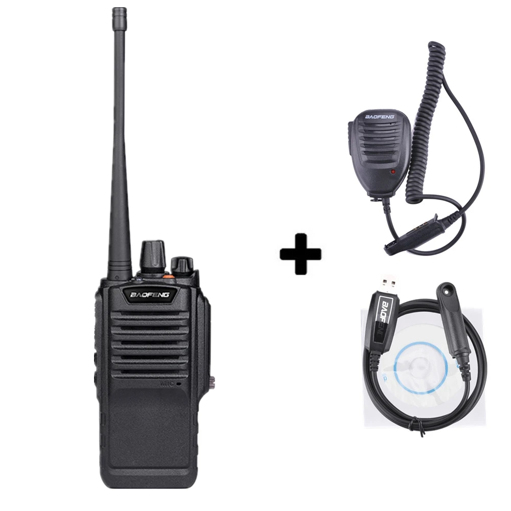 Add 1mic1cable Baofeng Bf-9700 7 Вт двухстороннее радио Uhf 400-520 МГц портативная рация Водонепроницаемая Hf приемопередатчик BF 9700 Cb радиостанция - Цвет: Add 1mic1cable