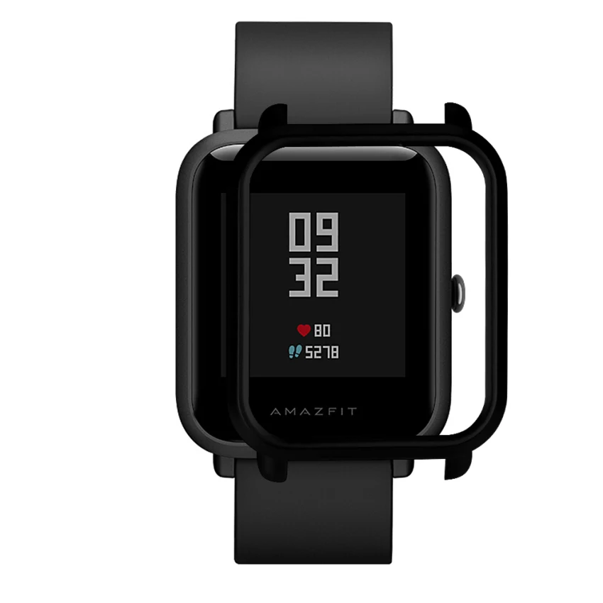 Тонкий Цветной корпус TROLLOVE чехол из поликарбоната защитный для Xiaomi Huami Amazfit Bip Youth