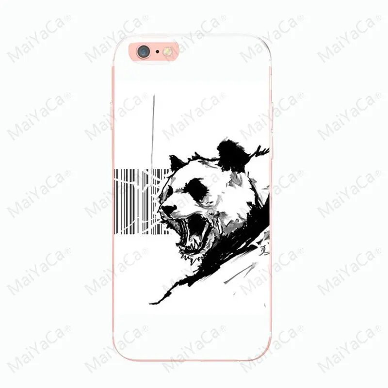 Чехол Panda для iphone 8 8plus 6 6s 5 5s SE чехол X XS XR 7 7plus Ультратонкий силиконовый 12 mini 12proMax |