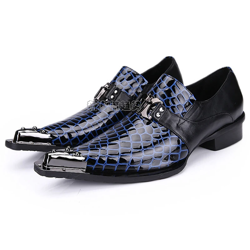 Бахилы Пряжки Психическое Toe Мужчины Мягкая Кожа Случайные Квартиры Свадьба