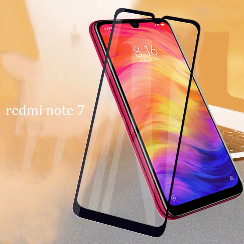 Закаленное стекло для Xiaomi Redmi Note 7 полная защитная пленка Взрывозащищенная Защита экрана для Xiaomi Redmi Note 7