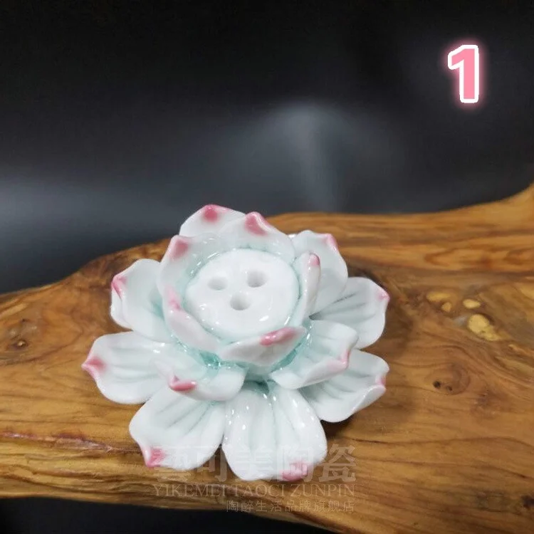 Держатель для благовоний Jingdezhen|incense holder|lotus incenseceramic lotus |