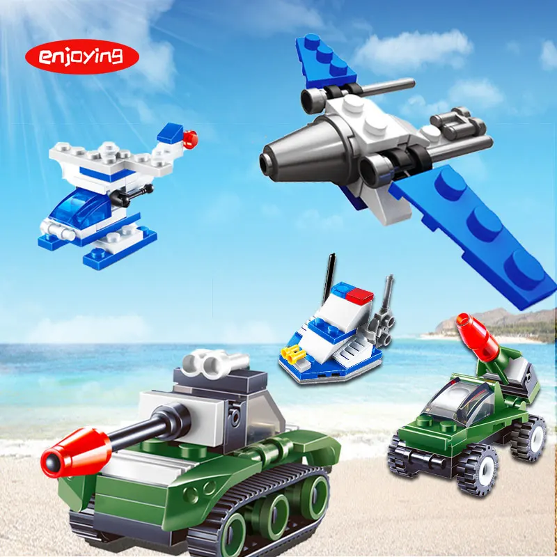 Playmobil technic транспортировка поездом автомобиль Танк фигурки строительные блоки