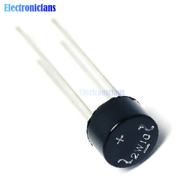 10 шт./лот 2w10 2A 1000 В диодный мост выпрямителя 2W10