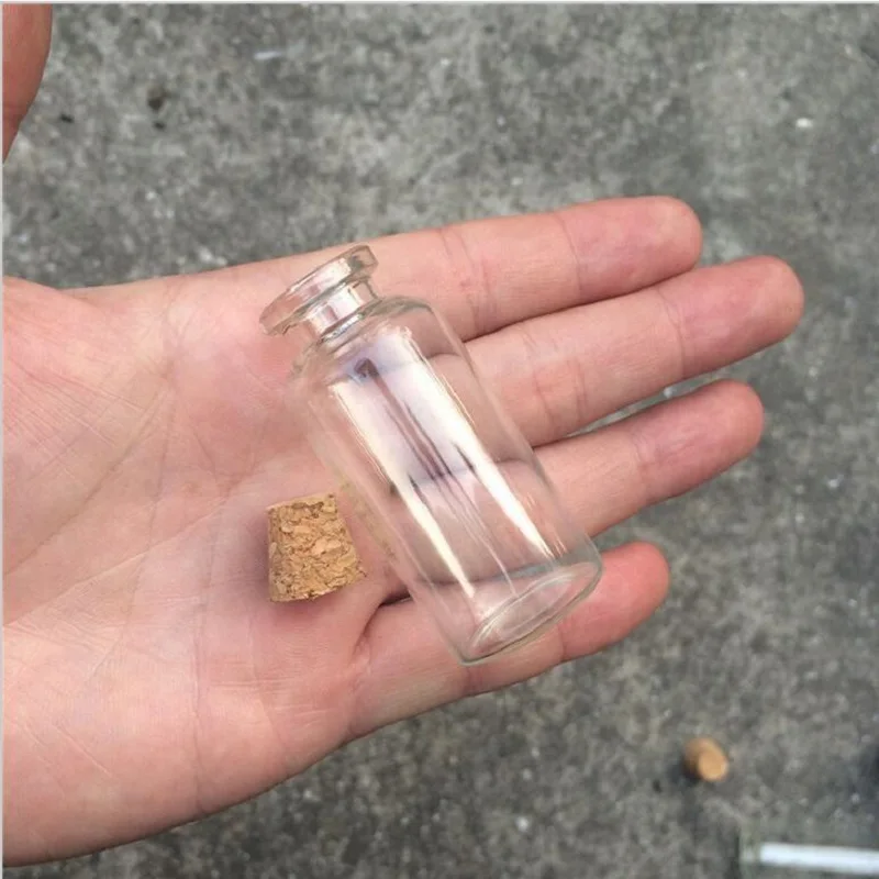 50 шт маленькая стеклянная бутылка желаний баночки с пробкой декоративные бокалы