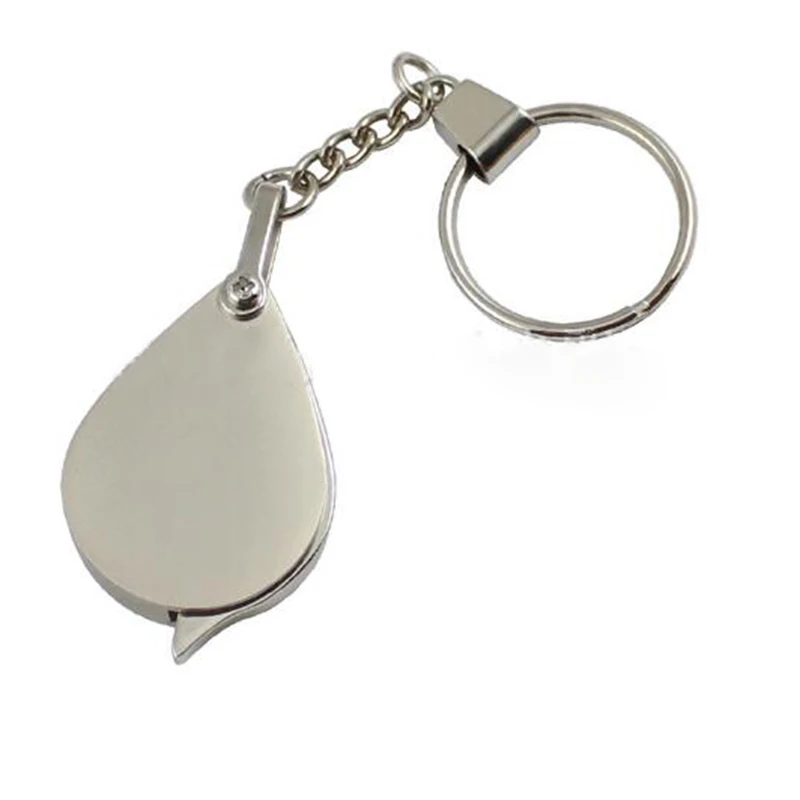 Wholesale Portable Mini 8X Magnifier Charms Keychains Foldable Glass Key Rings Fashion Jewelry for Men and Women | Украшения и