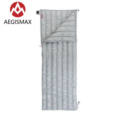 gray M AEGISMAX Сверхлегкий конверт спальный мешок белый гусиный пух Кемпинг Пешие Прогулки спальные мешки для природы UL gear - Цвет: gray M