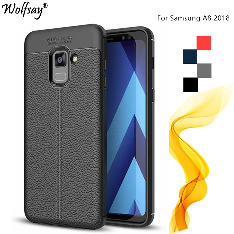 Для Samsung Galaxy A8 2018 чехол силиконовый для A530 мягкий телефона с рисунком личи