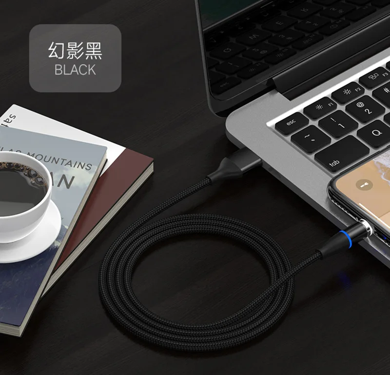 Sarika S06 3A светодиодный магнитный Кабель зарядного устройства для iPhone 11 Pro Max Android Micro usb type C мобильный телефон Быстрая зарядка Магнитный кабель