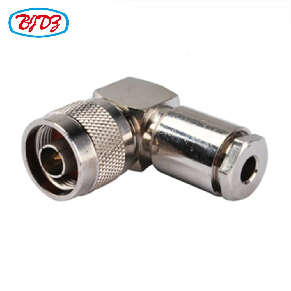 

Free Shipping 10pcs N Clamp Plug male Right Angle for LMR195 cable connector