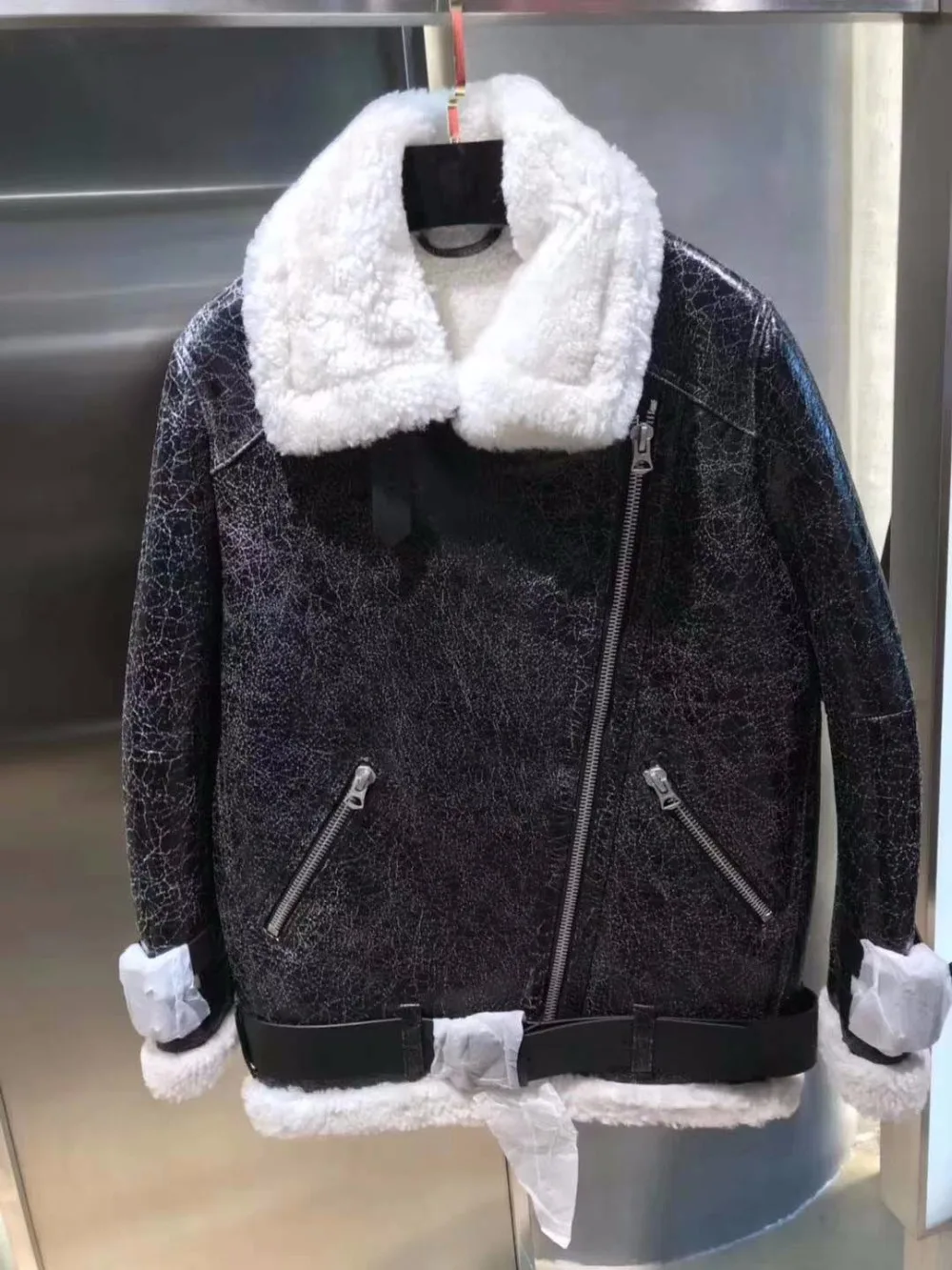 amazing sheepskin with fur women winter jacket high quality chaqueta mujer warm casaco feminino fashion wool jaqueta feminina | Женская