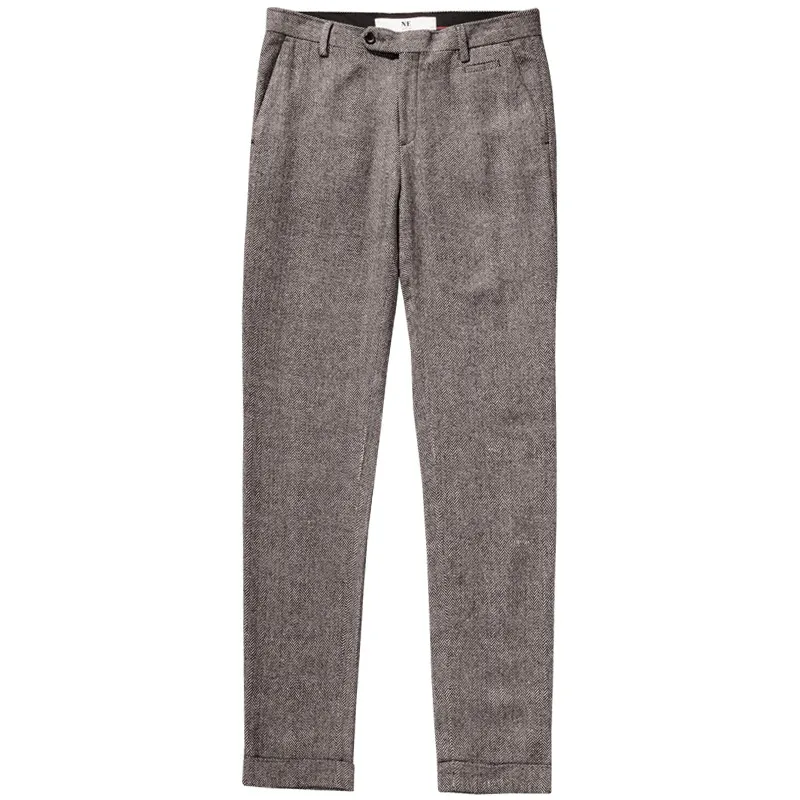 Мужские теплые Формальные серые брюки 34% шерсть деловой человек свадьба жених
