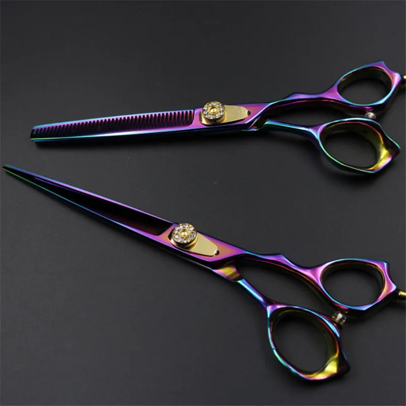 Ножницы для стрижки домашних животных 7 дюймов фиолетовый дракон|hair scissors|purple