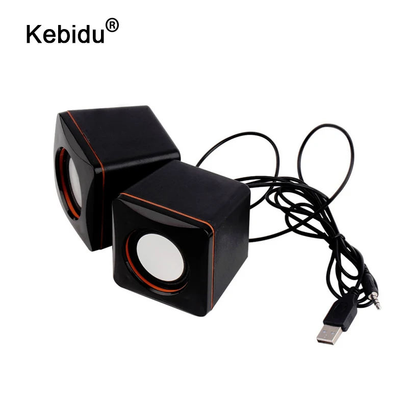 Kebidu пара 3 5 мм разъем USB 2 0 стерео Мультимедиа настольный компьютер Тетрадь музыка