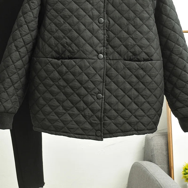 Новинка, Женское пальто, большие размеры 6XL, Осень-зима, теплые хлопковые парки, пуховик, Женская бейсбольная верхняя одежда в категории «бомбер», Короткие топы, R1903